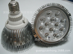 led植物生長(cháng)燈12W多肉上色補光燈蔬菜育苗大棚全光譜植物帕燈E27