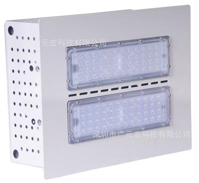 深圳LED嵌入式吊装式罩棚灯加油站灯100W 150W 200瓦明纬