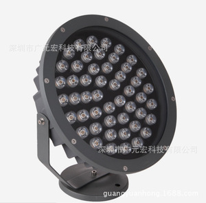 圓形led投射燈投光燈3W5W7W9W12W18W24W36W紅光藍光綠光RGB聚光燈