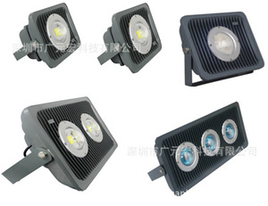 廣元宏50w泛光燈400w 300w太陽(yáng)花led投光燈200W150w100w帶條紋透
